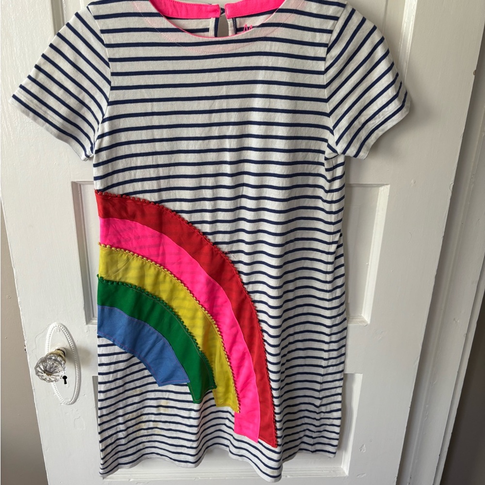 Mini Boden Black and White Raglan Sundress